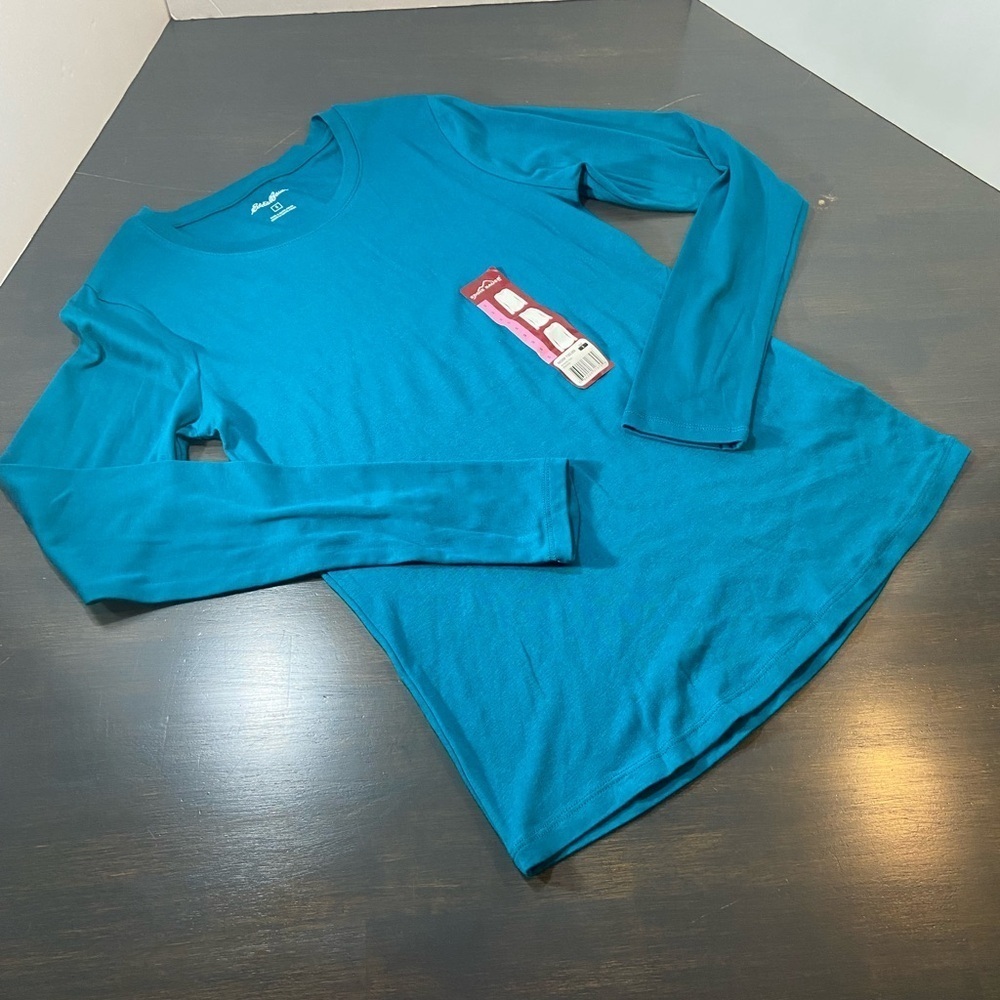 Eddie Bauer Peacock Blue Long Sleeve Shirt